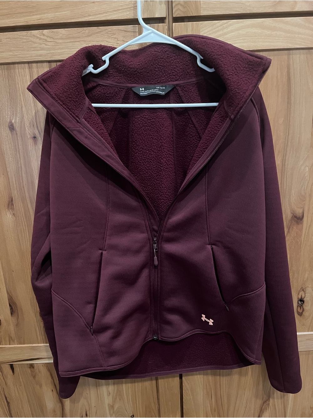 Under Armour Women's Maroon Full-Zip Utility Jacket